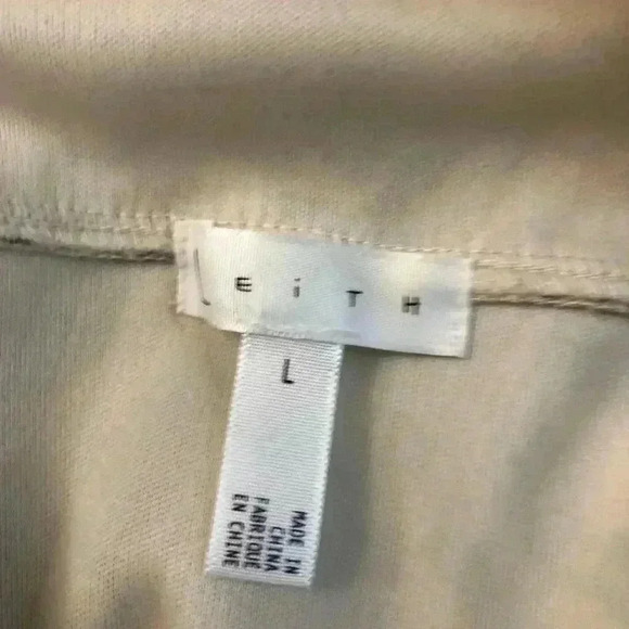 Leith Pink Multi Pastel Wavy Abalone Print Stretch Ribbed Skirt sz large… - Picture 6 of 6